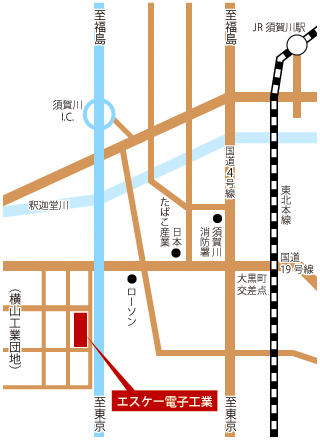 エスケー電子周辺地図